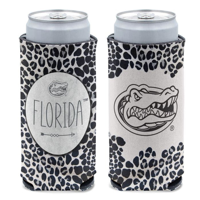 Florida Gators SNOW LEOPARD 12 oz Slim Can Cooler