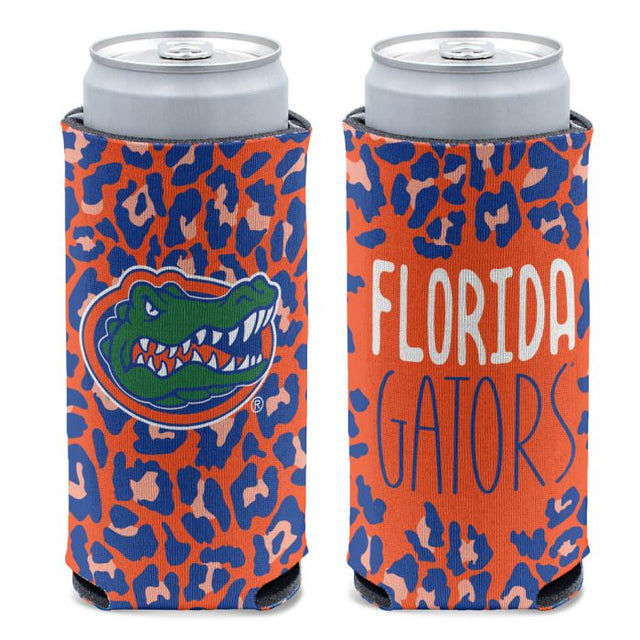 Enfriador de latas delgado de 12 oz LEOPARD de Florida Gators