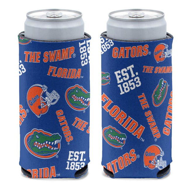 Florida Gators SCATTERPRINT 12 oz Slim Can Cooler