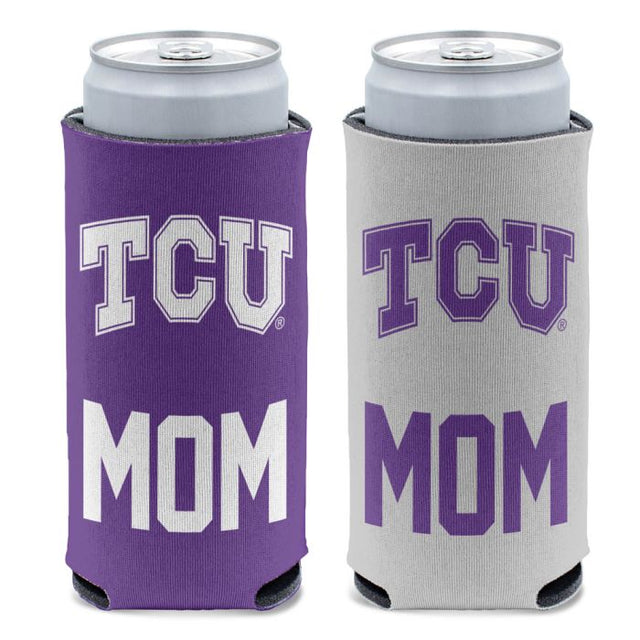 TCU Horned Frogs MOM 12 oz Slim Can Cooler