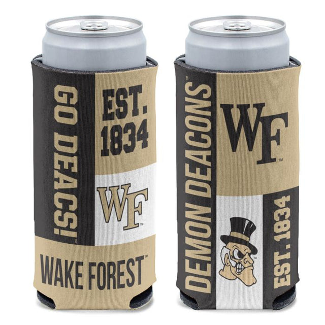 Wake Forest Demon Deacons BLOCK 12 oz Slim Can Cooler