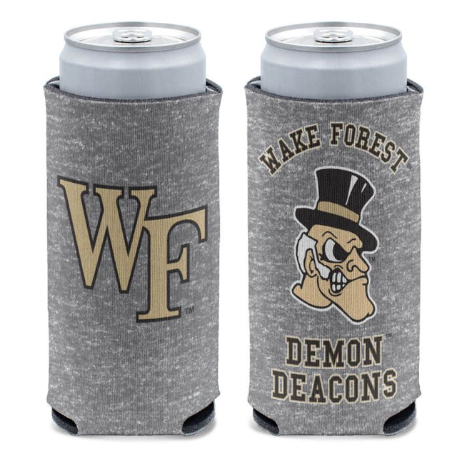 Wake Forest Demon Deacons HEATHERED 12 oz Slim Can Cooler