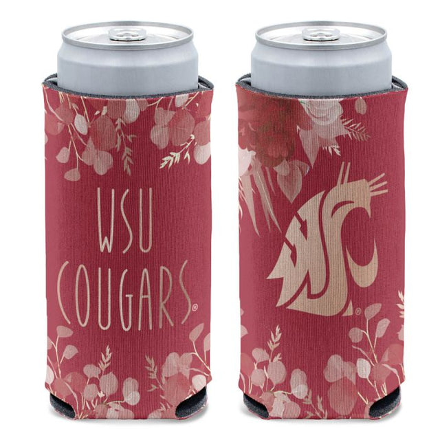 Washington State Cougars EUCALYPTUS 12 oz Slim Can Cooler