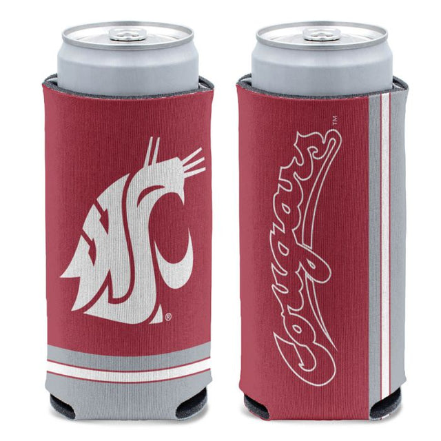 Enfriador de latas delgadas STOCK de 12 oz de Washington State Cougars