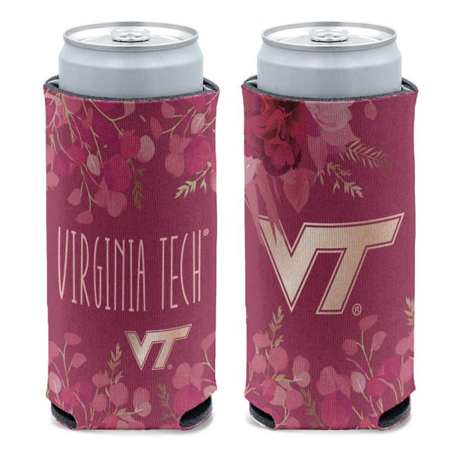 Enfriador de latas delgado de 12 oz EUCALYPTUS de Virginia Tech Hokies