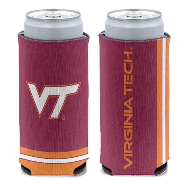 Enfriador de latas delgadas STOCK de 12 oz de Virginia Tech Hokies