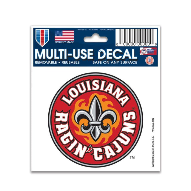 Louisiana - Lafayette Ragin Cajuns Multi-Use Decal 3" x 4"