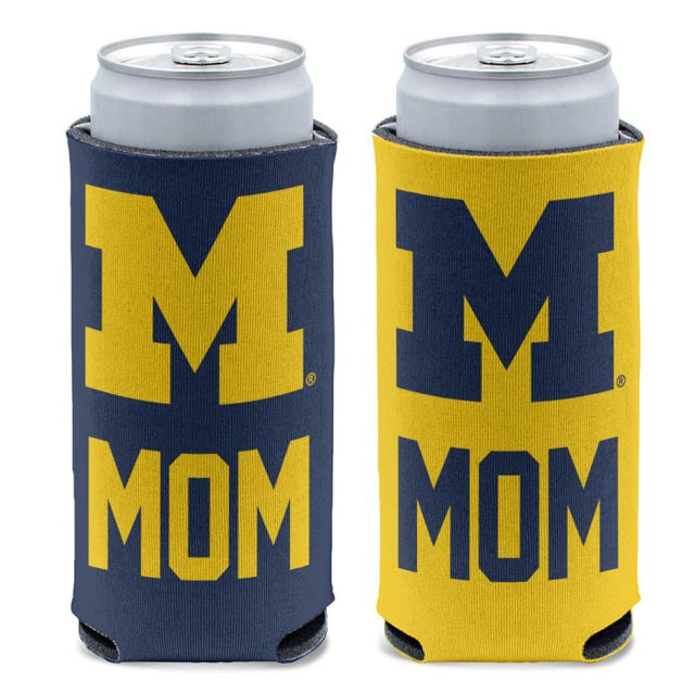 Enfriador de latas delgado de 12 oz MOM de Michigan Wolverines