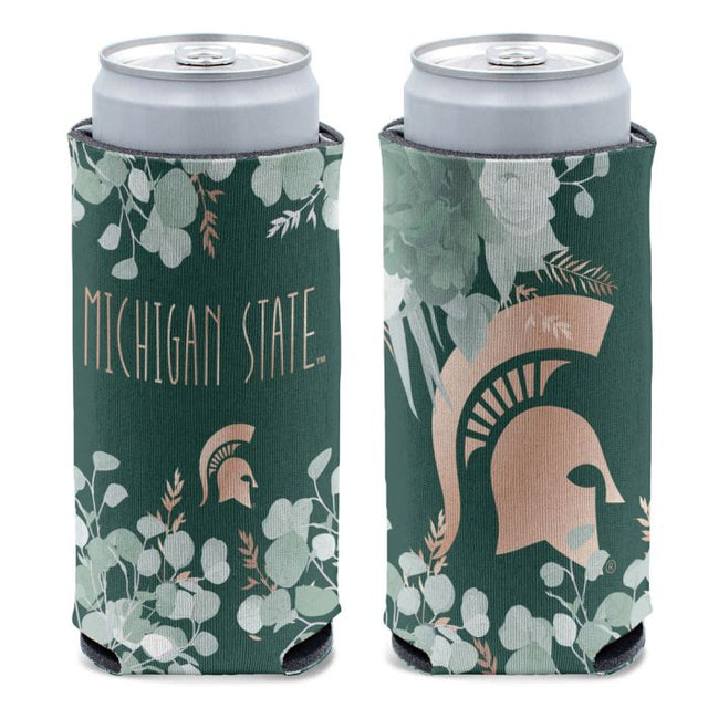 Enfriador de latas delgado de 12 oz EUCALYPTUS de Michigan State Spartans