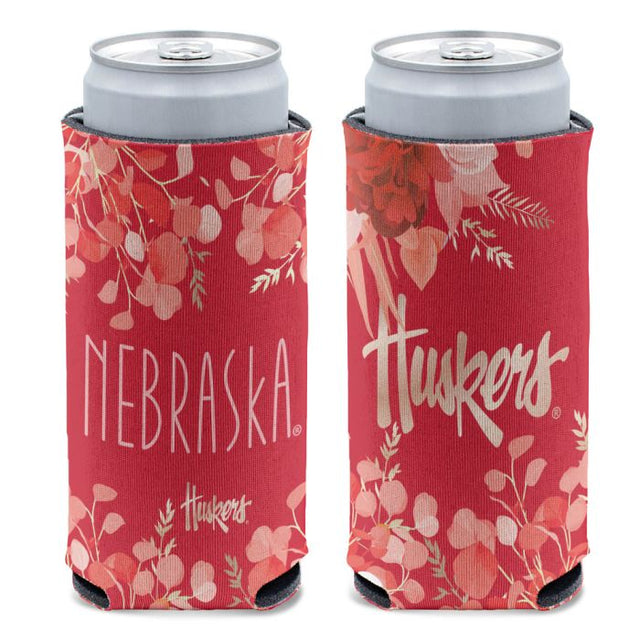 Nebraska Cornhuskers EUCALYPTUS 12 oz Slim Can Cooler