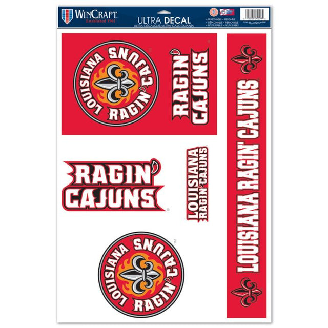 Louisiana - Lafayette Ragin Cajuns Multi Use Decal 11" x 17"