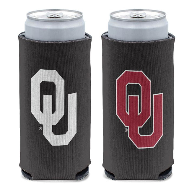 Enfriador de latas delgado de 12 oz con logotipos de Oklahoma Sooners 2