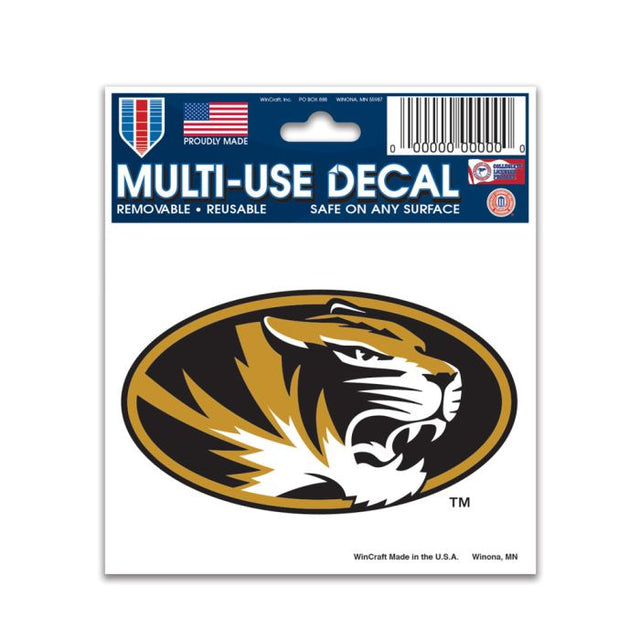 Calcomanía multiusos de los Missouri Tigers de 3" x 4"