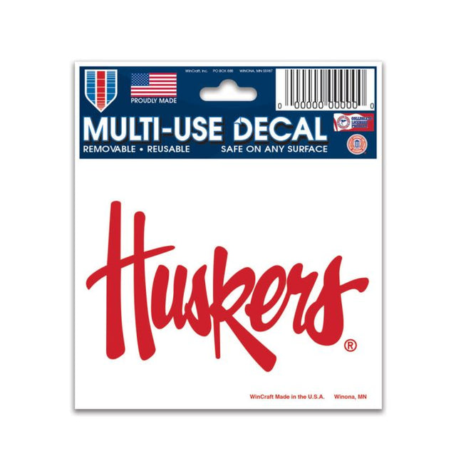 Nebraska Cornhuskers Multi-Use Decal 3" x 4"