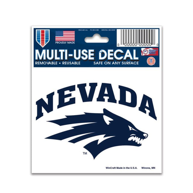 Calcomanía multiusos de Nevada Wolf Pack de 3" x 4"