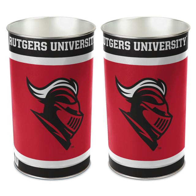 Rutgers Scarlet Knights Wastebasket - tapered 15"H