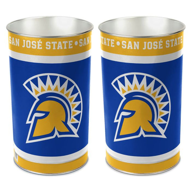 San Jose State Spartans Wastebasket - tapered 15"H