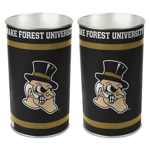 Papelera de los Demon Deacons de Wake Forest, cónica, 15" de alto