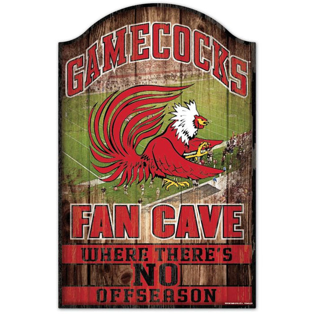 Letrero de madera FAN CAVE de Jacksonville State Gamecocks, 11" x 17", 1/4" de grosor