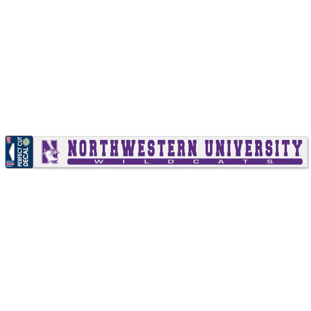 Northwestern Wildcats Perfect Cut Decals 2" x 17"