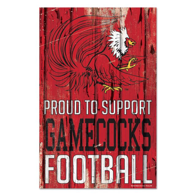 Jacksonville State Gamecocks PROUD Wood Sign 11" x 17" 1/4" thick