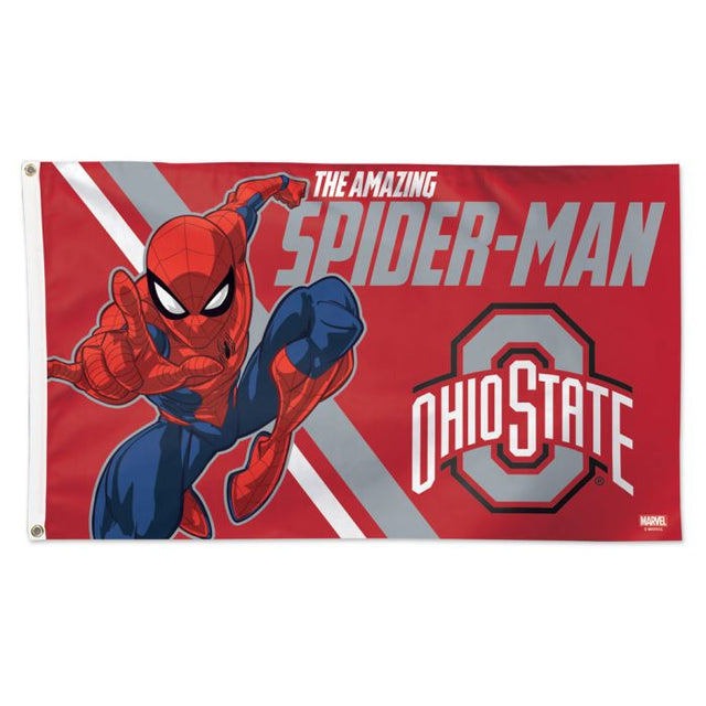 Bandera de Marvel de los Ohio State Buckeyes/Marvel (c) 2021: Deluxe, 3' x 5'