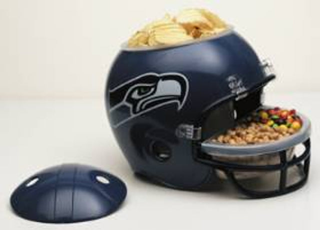 Casco de los Seattle Seahawks con forma de bocadillo