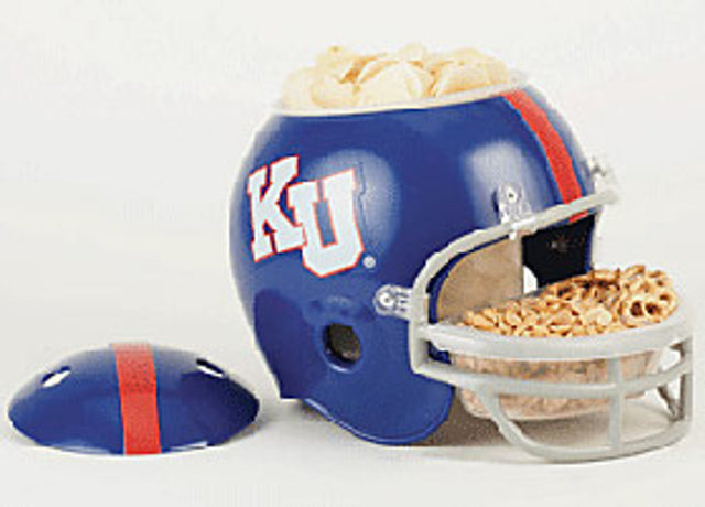 Casco de los Kansas Jayhawks con forma de bocadillo