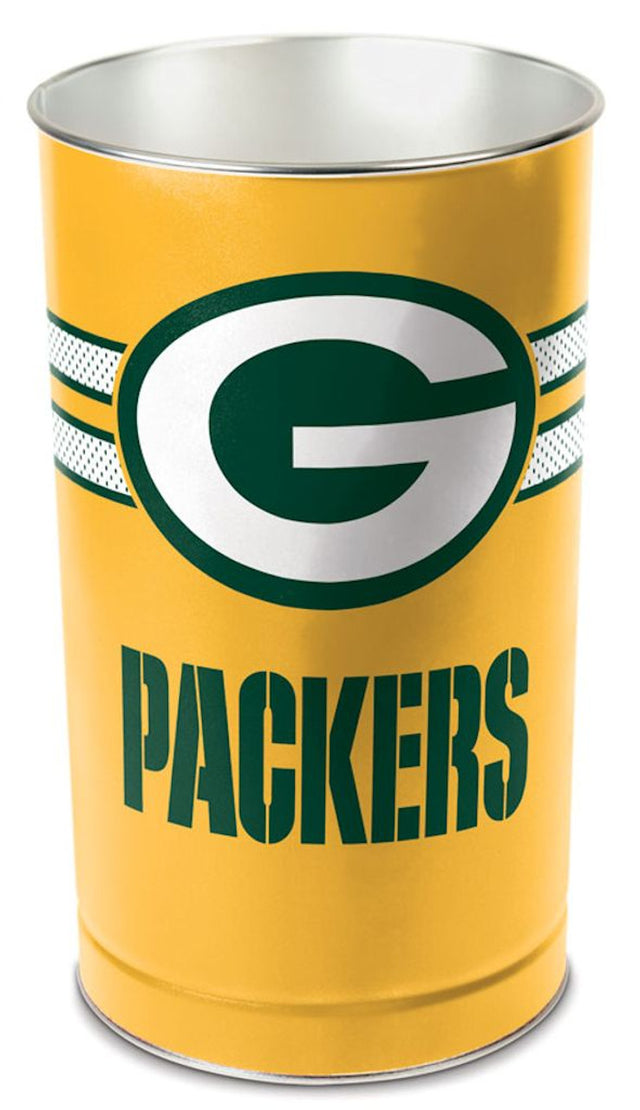 Green Bay Packers Wastebasket 15" Gold Design