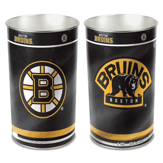 Papelera de 15" de los Boston Bruins