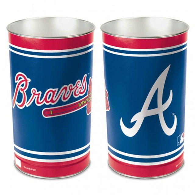 Atlanta Braves Wastebasket 15"