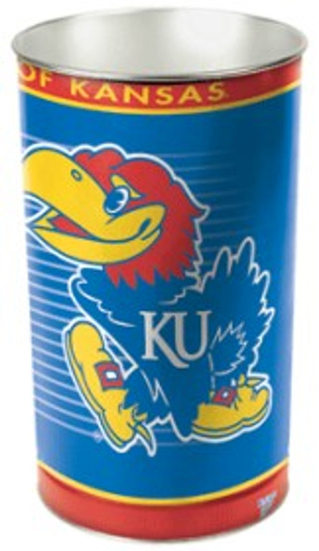 Kansas Jayhawks Wastebasket 15"