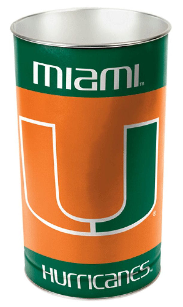 Miami Hurricanes Wastebasket 15"