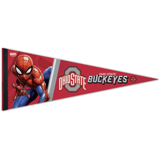 Ohio State Buckeyes / Marvel (c) Banderín premium MARVEL 2021 de 12" x 30"