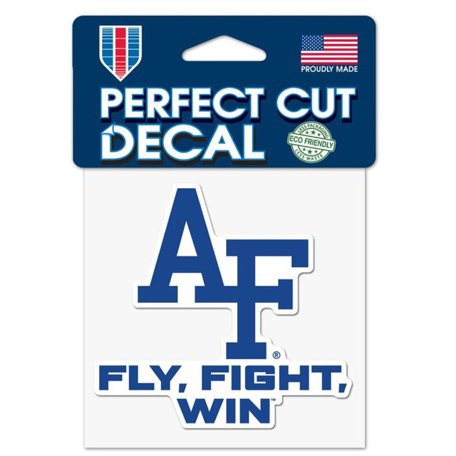 Air Force Falcons SLOGAN Perfect Cut Color Decal 4" x 4"