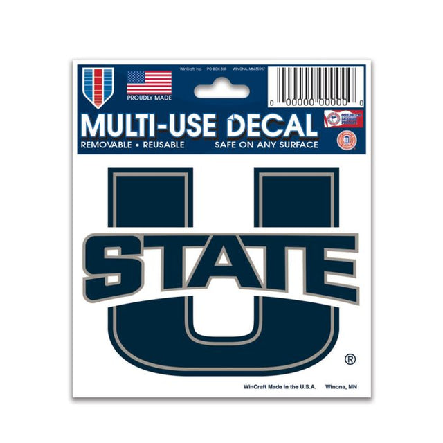 Calcomanía multiusos de Utah State Aggies de 3" x 4"