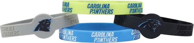 Pulsera de silicona de los Carolina Panthers (paquete de 4) -BC-283-29