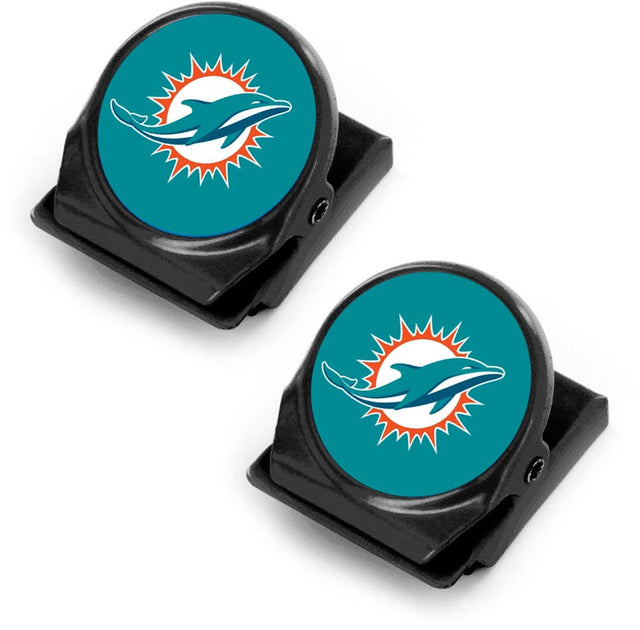 Paquete de 2 imanes con clip para notas de los Miami Dolphins - MG-1135-09