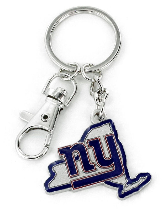 Llavero de peso pesado con diseño del estado de los New York Giants (NM) -KT-473-23