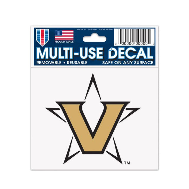 Calcomanía multiusos Vanderbilt Commodores de 3" x 4"