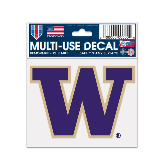 Calcomanía multiusos de Washington Huskies de 3" x 4"