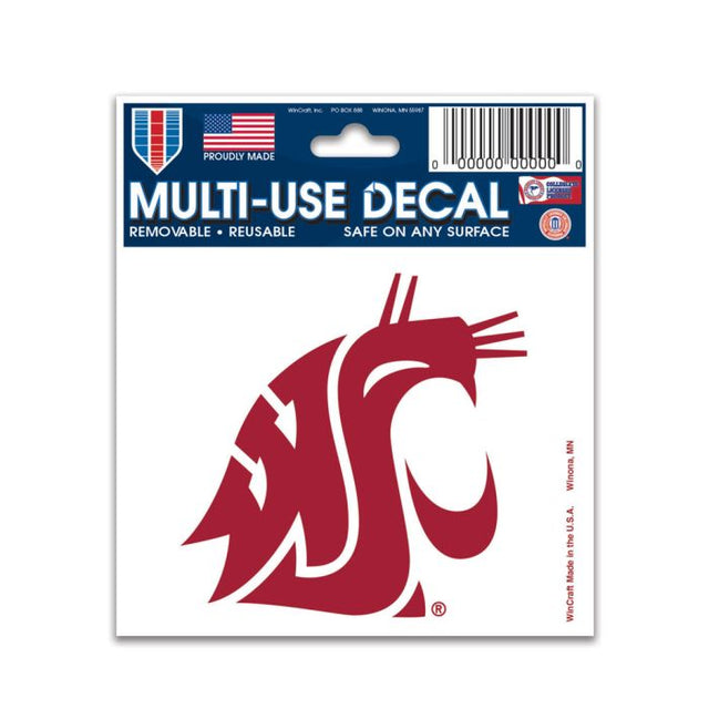 Washington State Cougars Multi-Use Decal 3" x 4"