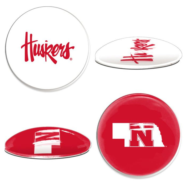 Paquete de 2 camisetas con logo deportivo de Nebraska Cornhuskers