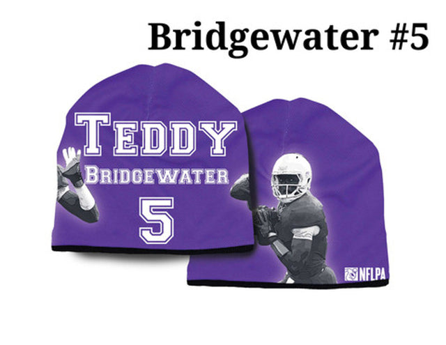 Minnesota Vikings Beanie Lightweight Teddy Bridgewater Design CO