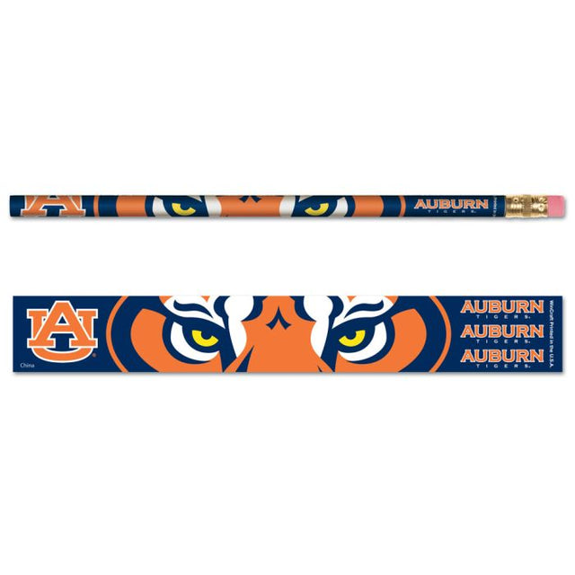 Paquete de 6 lápices de Auburn Tigers