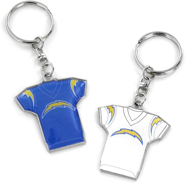 Llavero reversible de la camiseta local/visitante de Los Angeles Chargers -KT-1084-34