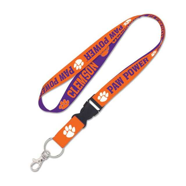 Cordón de los Clemson Tigers con hebilla desmontable de 1"