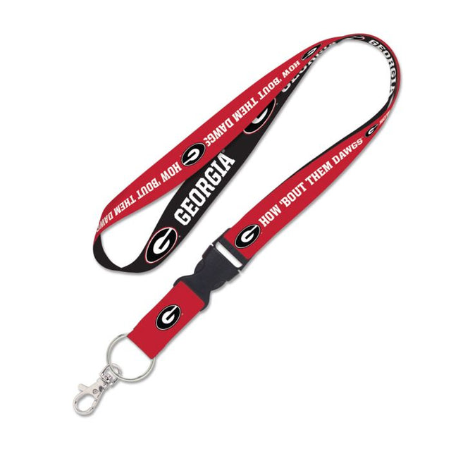 Georgia Bulldogs Lanyard w/detachable buckle 1"