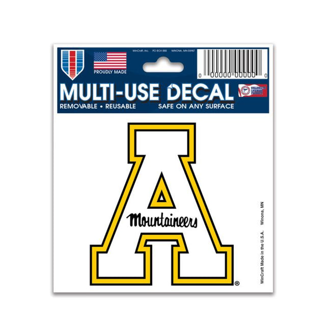 Calcomanía multiusos de Appalachian State Mountaineers de 3" x 4"