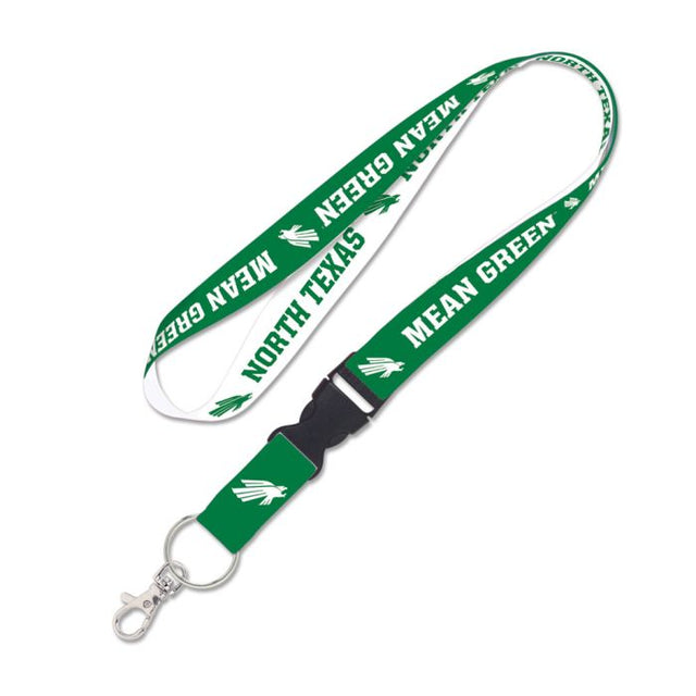 North Texas Mean Green Lanyard w/detachable buckle 1"